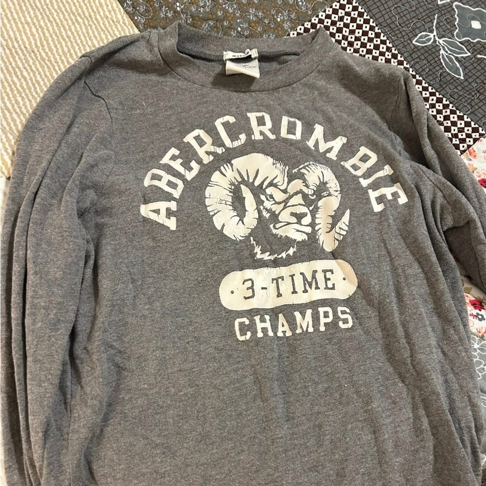 Abercrombie Kids Gray Long Sleeve Shirt